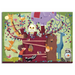 Are you ready to venture into the forest to discover the curious and surprising animal tree and all its secrets?  Have fun assembling the giant puzzle and learning the stories of the fantastic creatures that populate this forest full of wonders!  The foil-embellished box contains a giant 60-piece puzzle.  Ideal for ages 5 and up