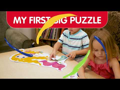 Watch the My First Big Floor Puzzle Unicorn in action! See how kids engage with this 12-piece jumbo puzzle, developing problem-solving, hand-eye coordination, and creativity.