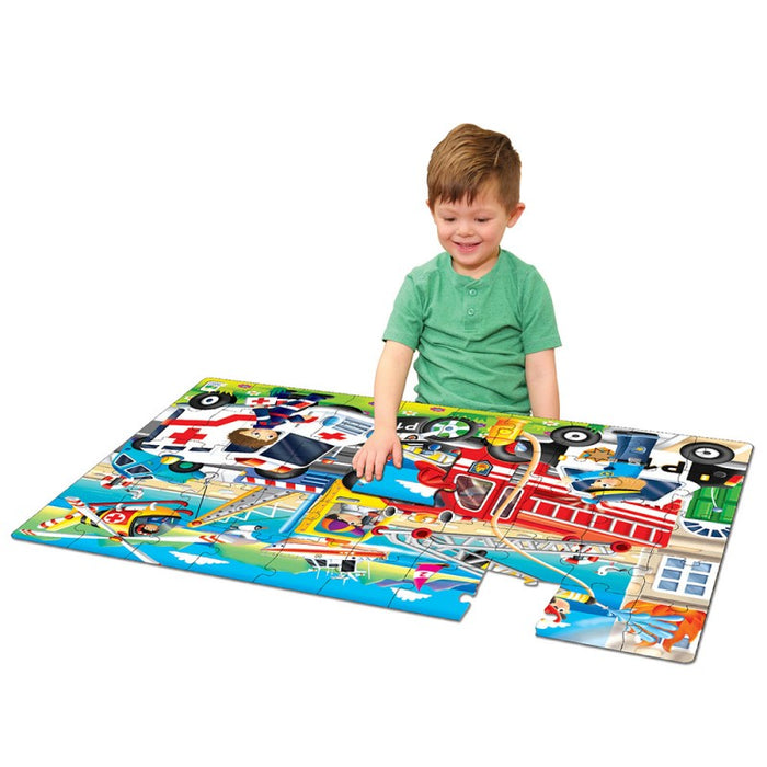 boy with the complete puzzle 