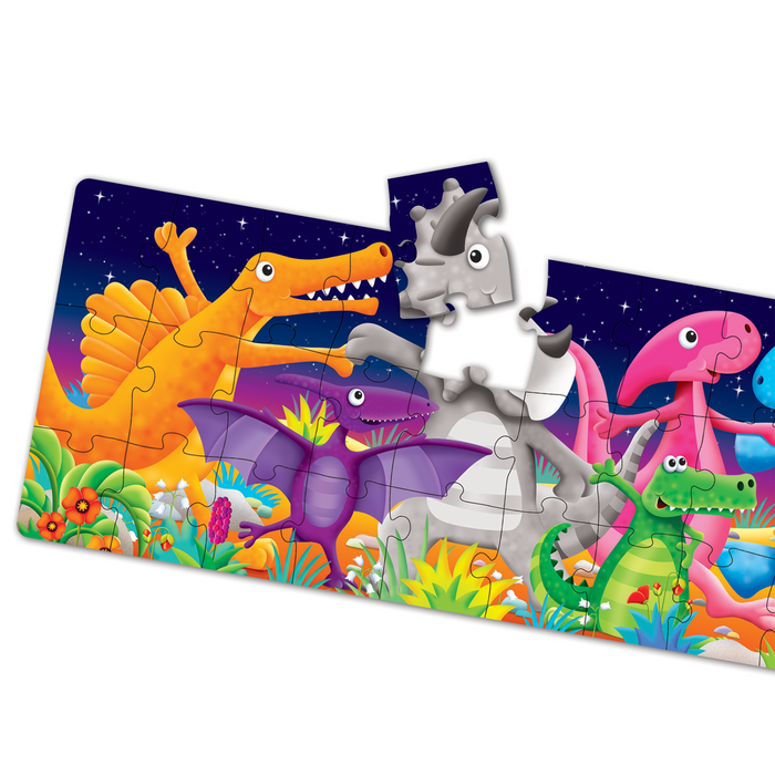 Long & Tall Puzzles - Color Dancing Dino's