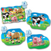 8 piece puzzle with cow, horse, pig, chicken, 6 piece puzzle cow, 4 piece puzzle horse, 2 piece puzzle pig