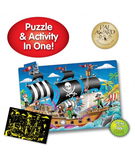 Puzzle Doubles - Glow in The Dark - Pirate Ship