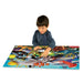 This Puzzle Double series takes the concept of a traditional puzzle to a whole new level! After putting together the 100 piece puzzle, turn off the lights and see a surprise as it glows in the dark. This Glow in the Dark puzzle provides a fun way to expand your child's knowledge of ocean animals! Each Glow in the Dark puzzle has 100 puzzle pieces and measures at 3ftx2ft ! Ages 3+ years