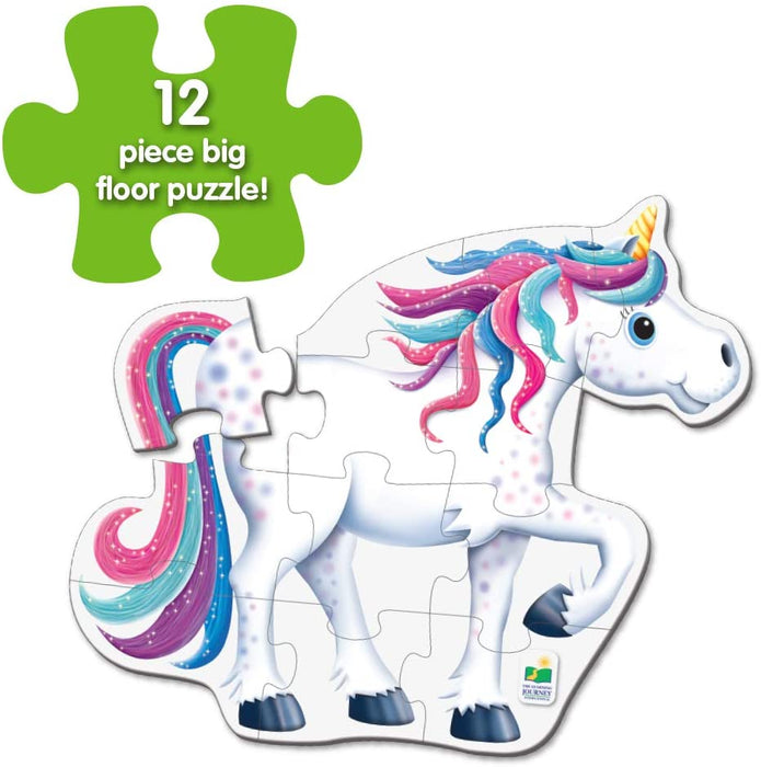 Toddler Assembling Unicorn Floor Puzzle – Develops Problem-Solving & Coordination